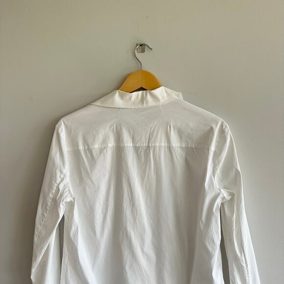 PRADA Woman Collared Button Down Shirt White 46 - Picture 13 of 13